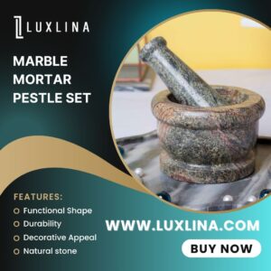 luxlina marble mortar pestle set