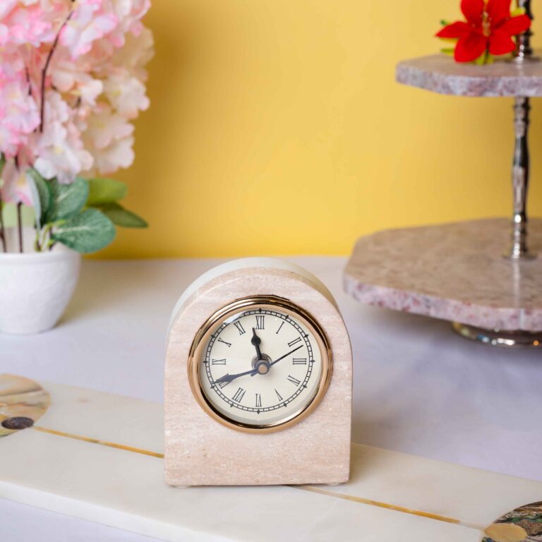 TRAVENTINE-WHITE-MARBLE-CLOCK