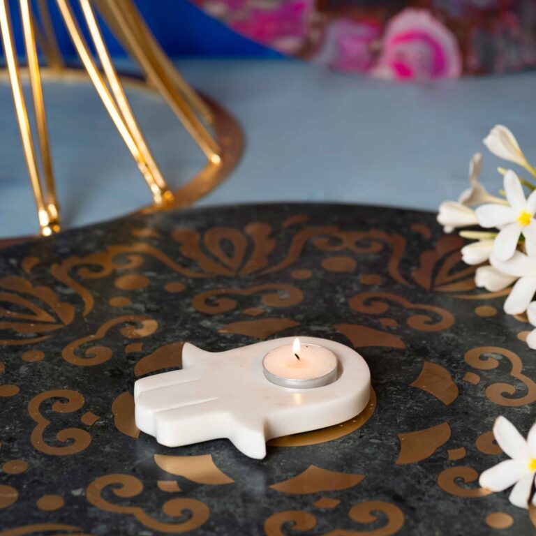 WHITE-MARBLE-T-LIGHT-HOLDER
