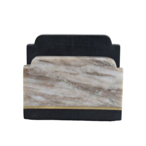 black brown marble tissue holders