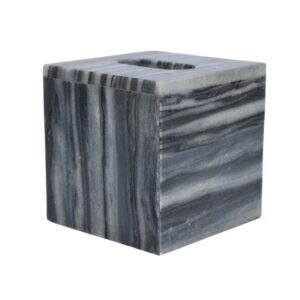 black marble tissue holder