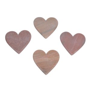 brown heart shape coasters