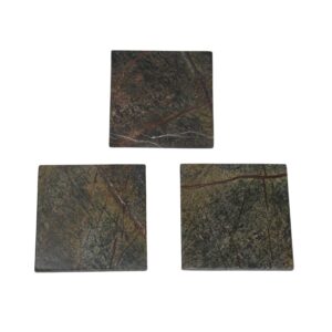 forest green square coasters