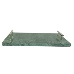green marble tray
