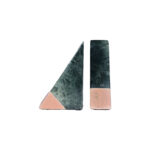 Marble Triangle Shaped Bookend