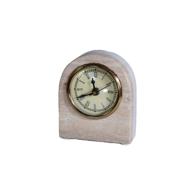 Pink Marble Clock