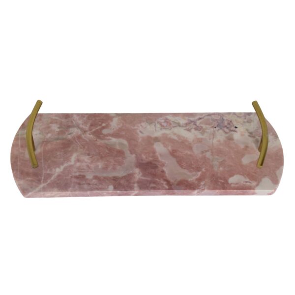 pink marble tray