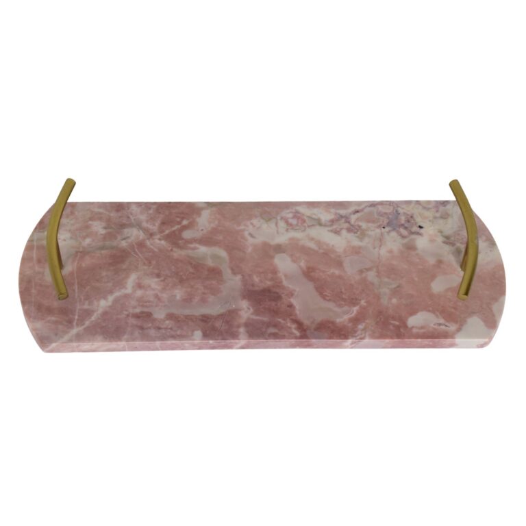pink marble tray