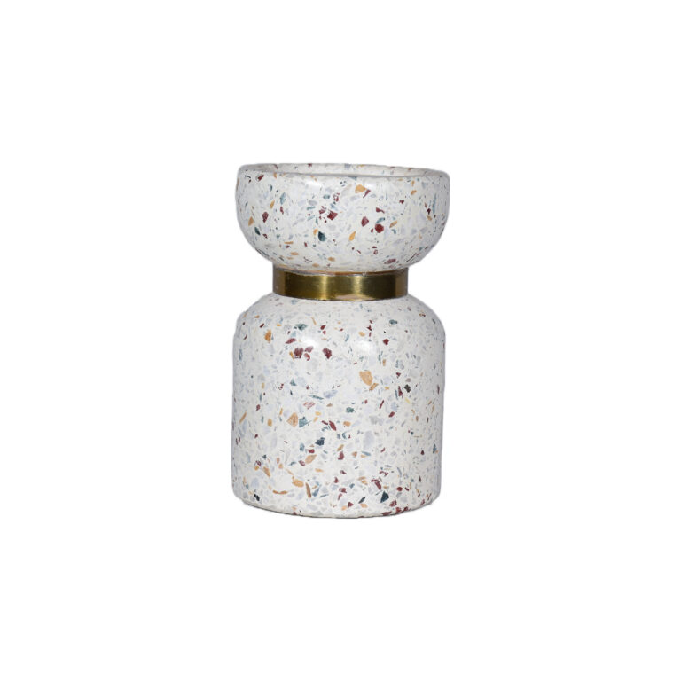 Terrazzo Marble T Light Holder