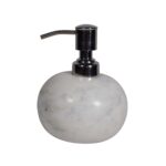 White Marble Bathroom Set Round