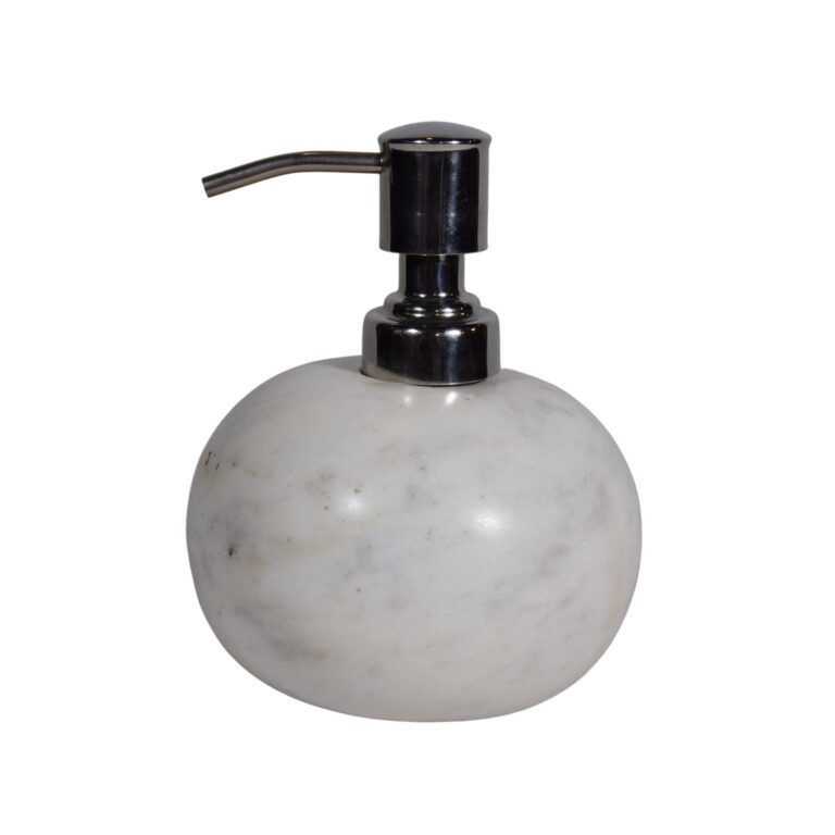 White Marble Bathroom Set Round