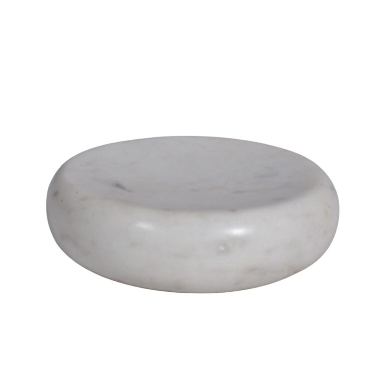 White Marble Bathroom Set Round