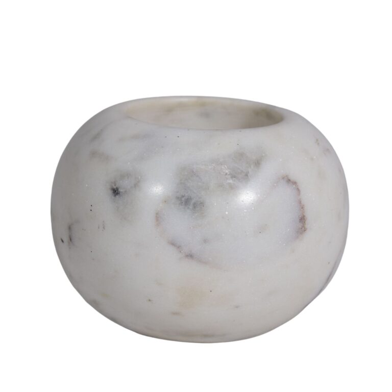 White Marble Bathroom Set Round