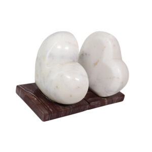White Marble Bookend