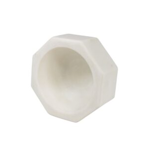 white marble bowl hexagon