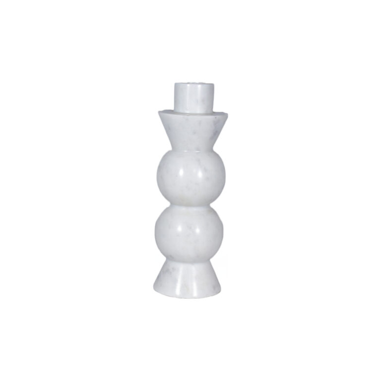 White Marble Candle Stand