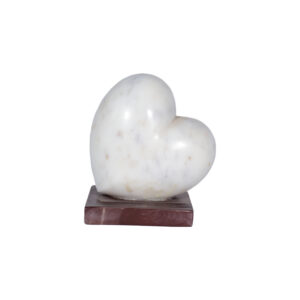White Marble Heart Shape Bookends