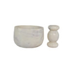White Marble Mortar Pestle