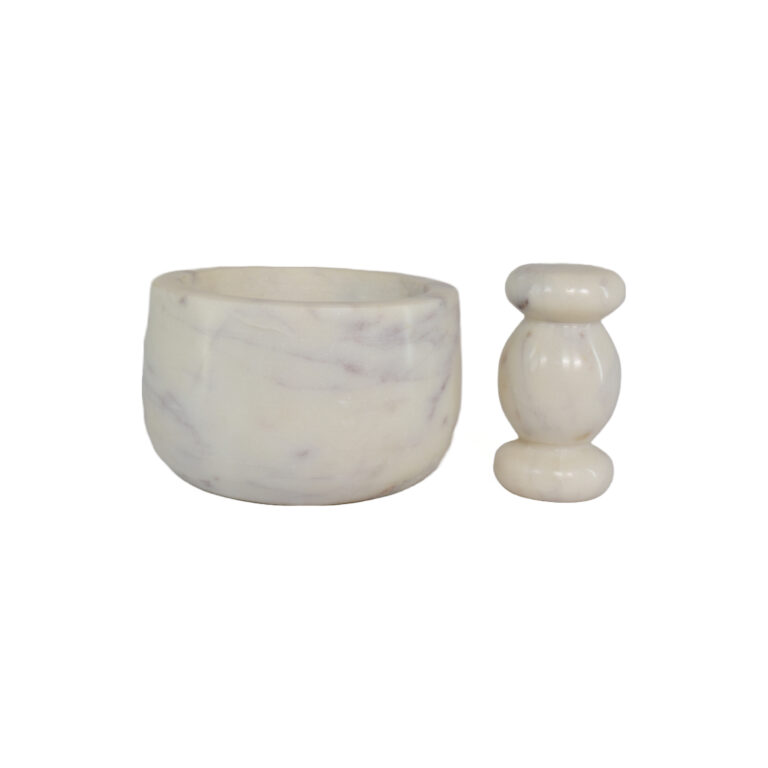 White Marble Mortar Pestle