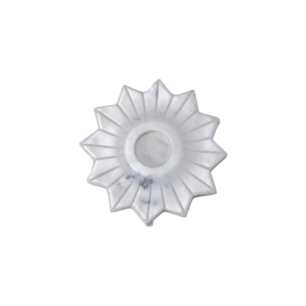 White Marble T Light Holder