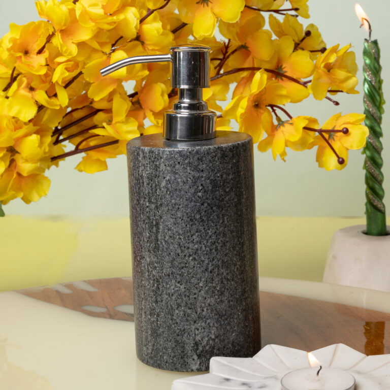 black-marble-soap-dispenser