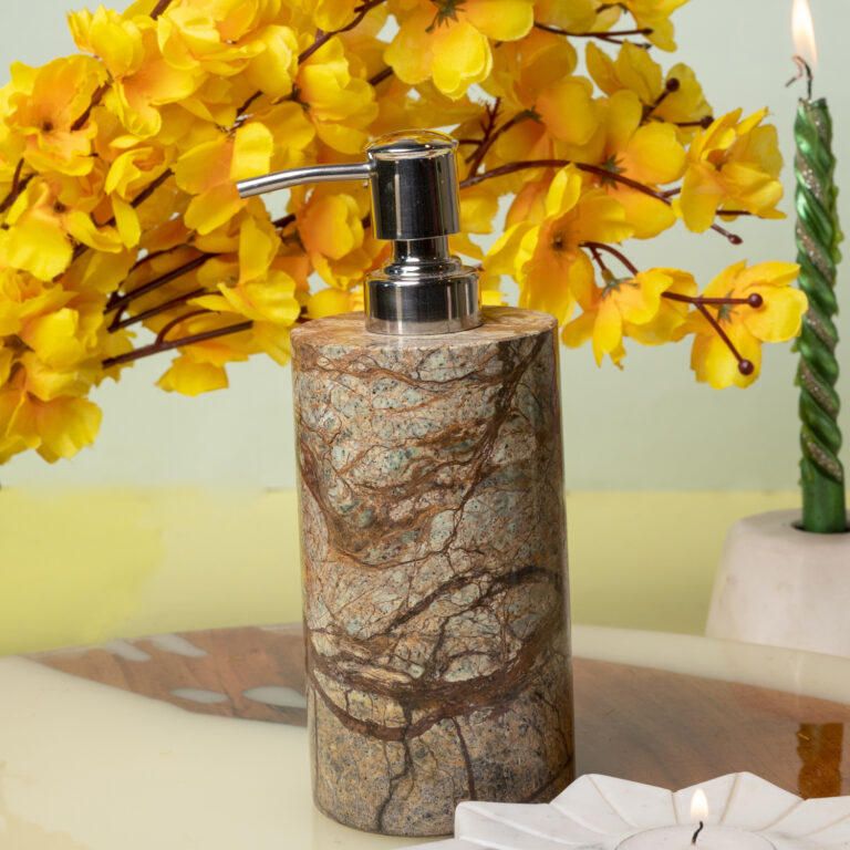 brown-marble-soap-dispenser