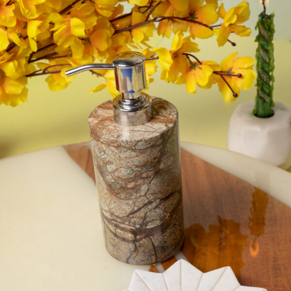 brown-marble-soap-dispenser