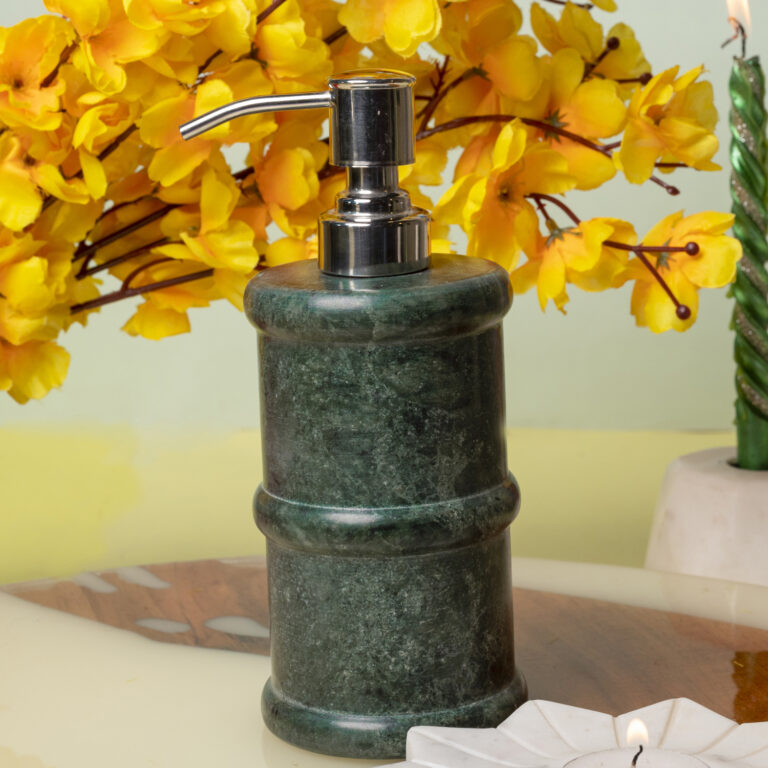 green-marble-soap-dispenser