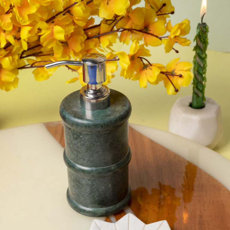 green-marble-soap-dispenser