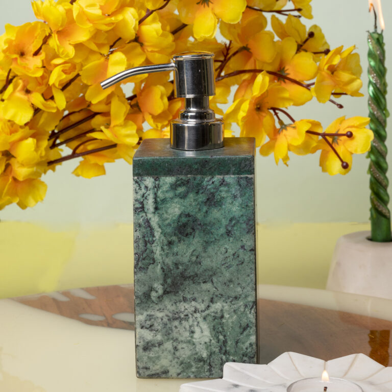 green-marble-soap-dispenser
