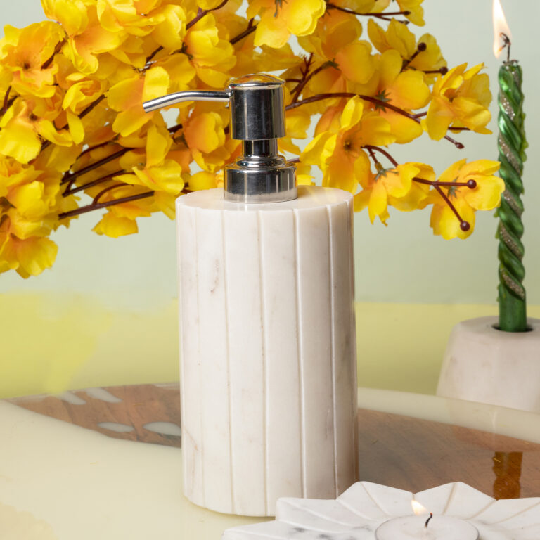 white-marble-soap-dispenser