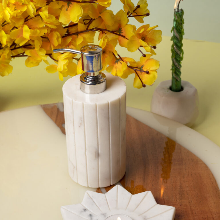 white-marble-soap-dispenser