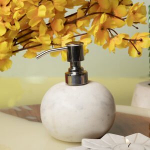 white-marble-soap-dispenser