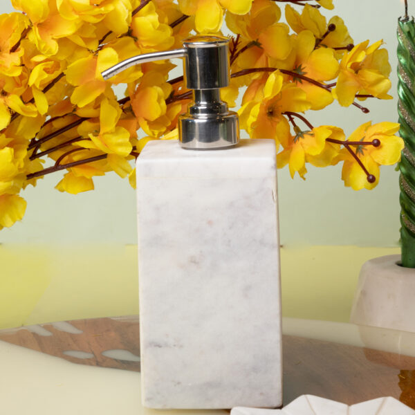 white-marble-soap-dispenser