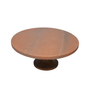 brown-marble-single-tier-cake-stand