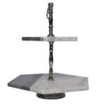 white-and-grey-marble-two-tier-cake-stand