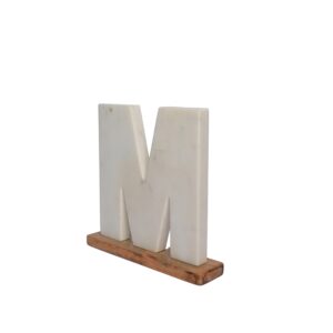 white-marble-decorative-m-letter