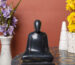 Black Marble Buddha Statue