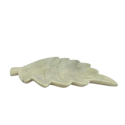 Indian Lilac Leaf Tray - Luxury decorative metal serving tray for dining table, festive occasions, and elegant home décor | Buy online at Luxlina