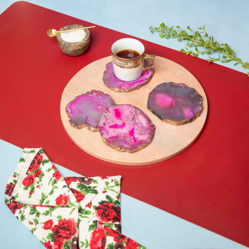 Pink Agate Coaster
