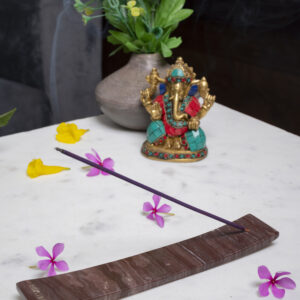 Brown Marble Incense Holder